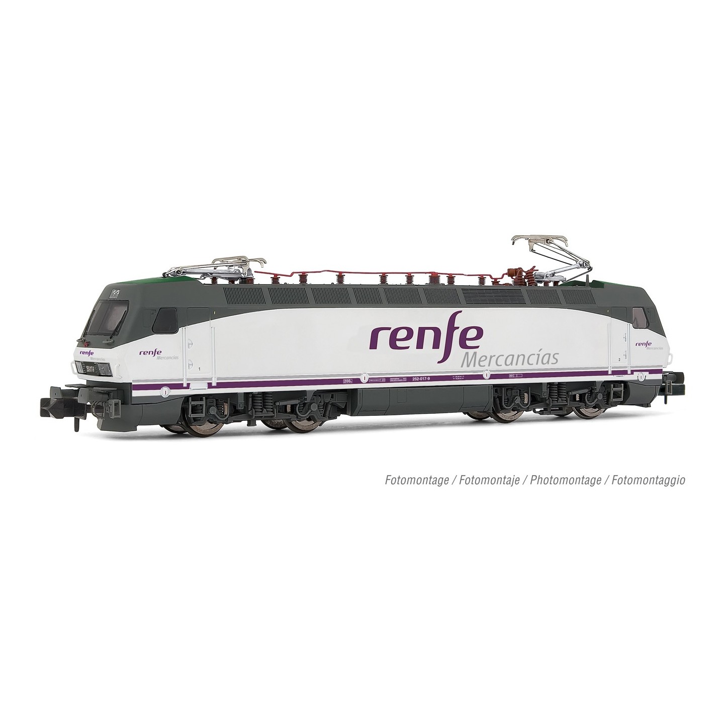 LOCOMOTORA ELECTRICA 252 RENFE MERCANCIAS" DIGITAL ARNOLD HN2556D ESCALA N"