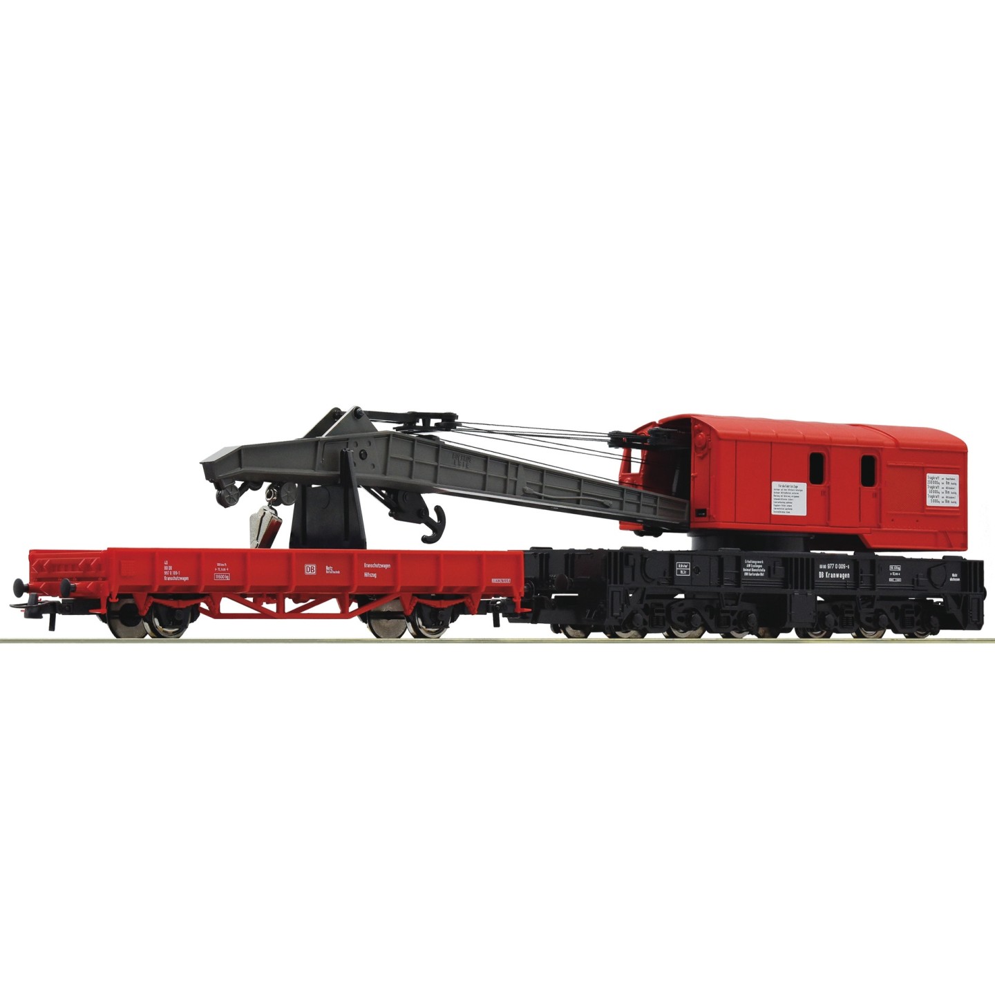 VAGON GRUA Y VAGON AUXILIAR ROCO 56240 ESCALA H0