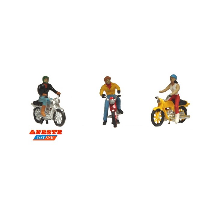 PERSONAS EN MOTOCICLETA ANESTE 4085 ESCALA H0