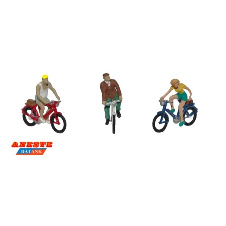 PERSONAS EN BICI ANESTE 4087 ESCALA  H0