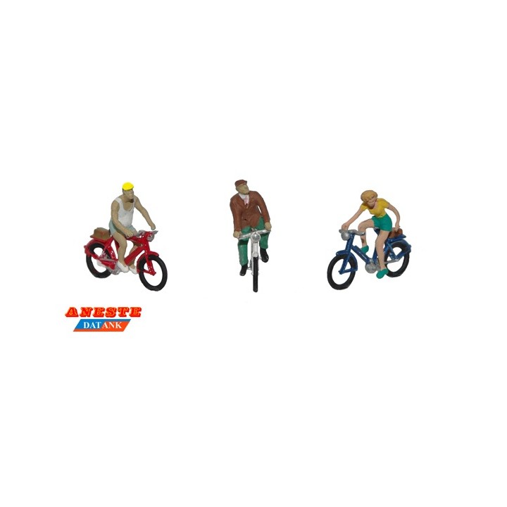 PERSONAS EN BICI ANESTE 4087 ESCALA  H0
