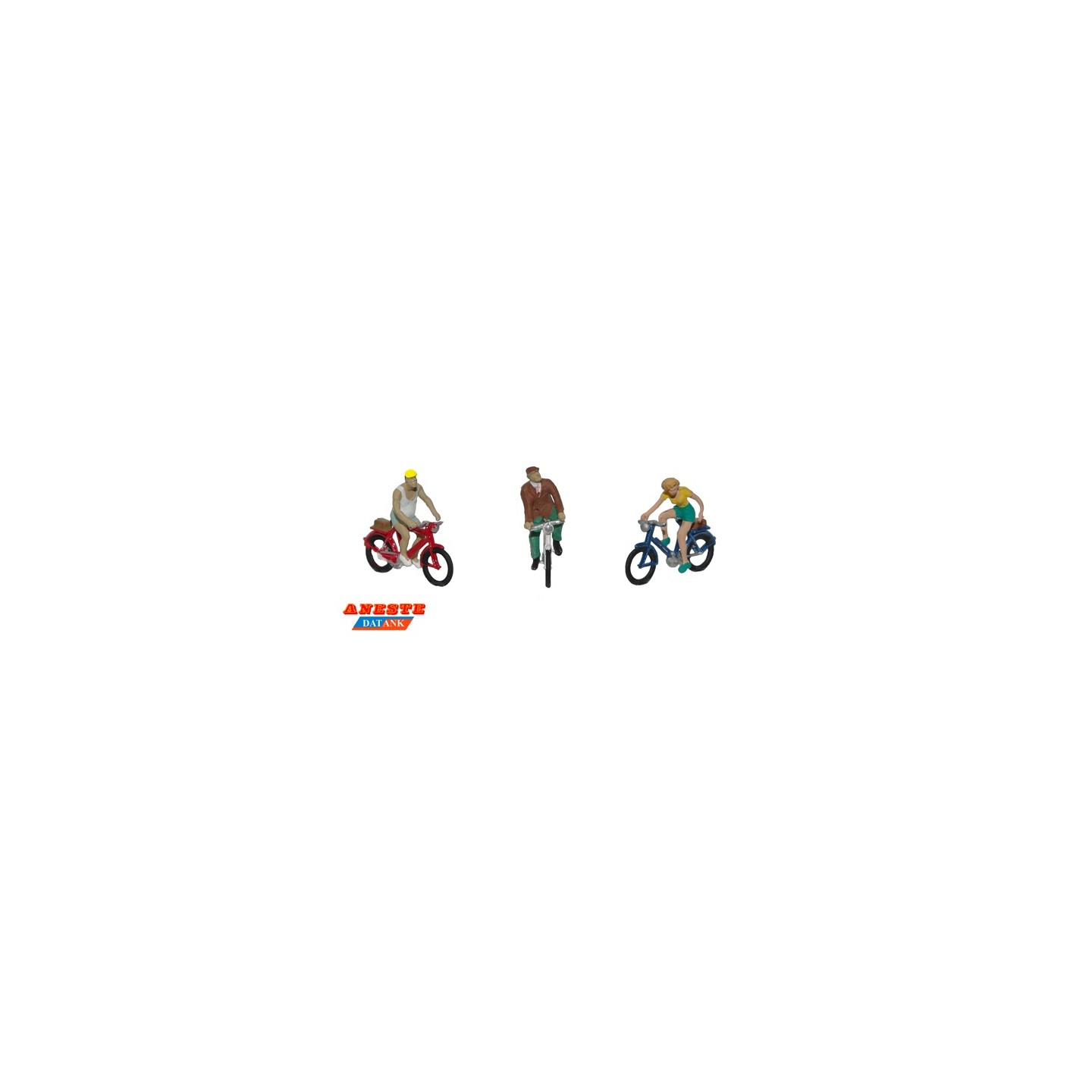 PERSONAS EN BICI ANESTE 4087 ESCALA  H0