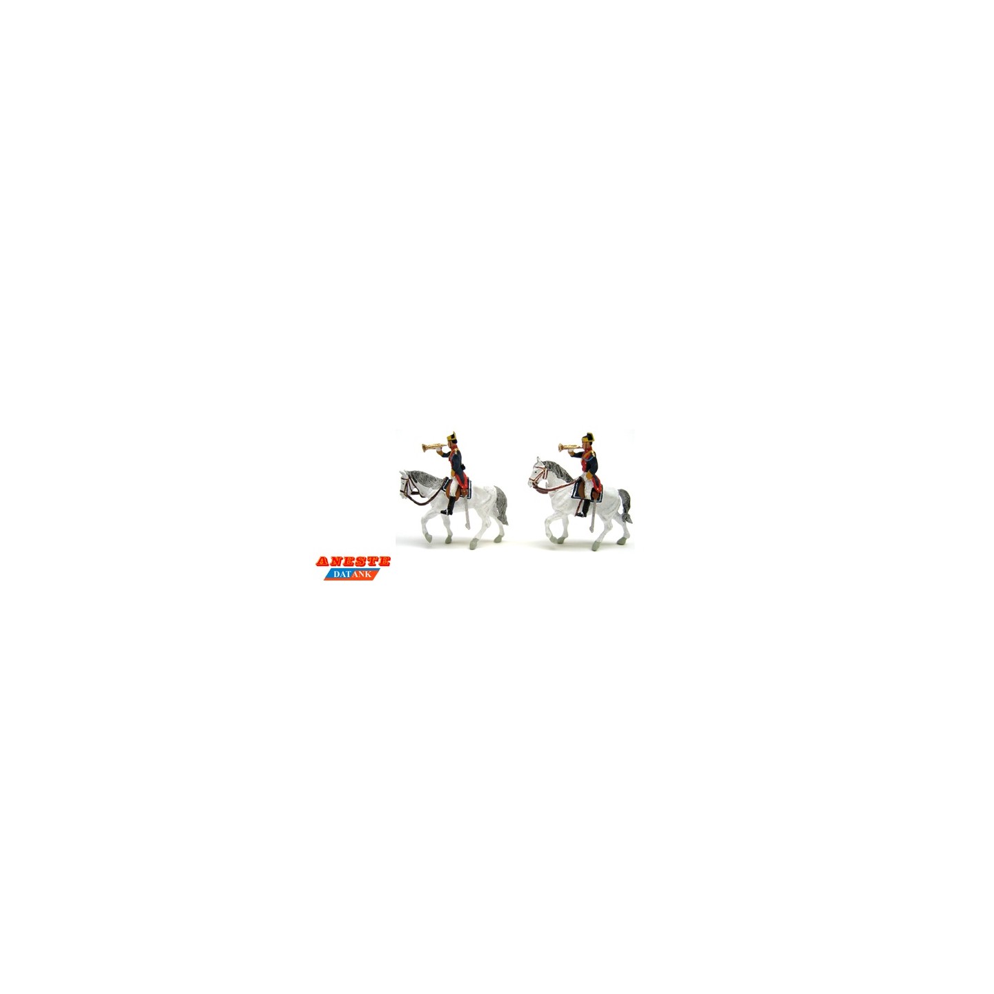GUARDIA CIVIL DE GALA A CABALLO CON TROMPETAS ANESTE 4435 ESCALA H0