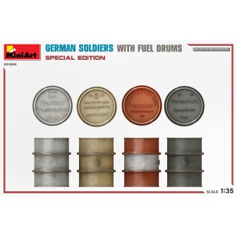 SOLDADOS ALEMANES GARGANDO GASOLINA MINIART 1/35