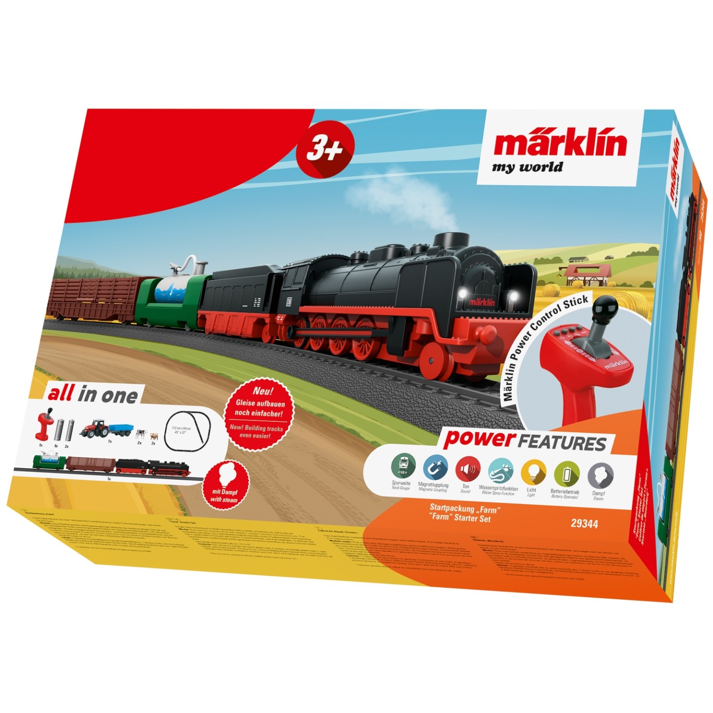 SET LOCOMOTORA DE VAPOR MARKLIN MY WORLD 29344