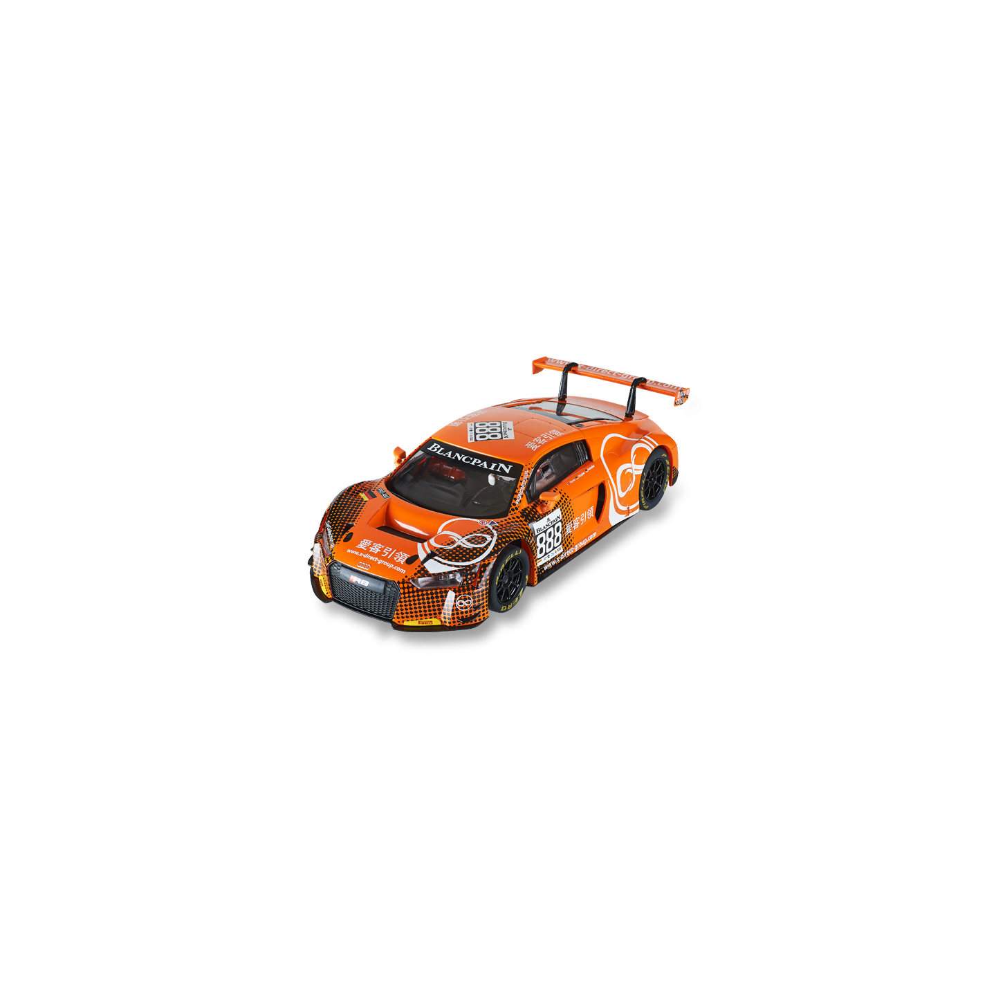 AUDI R8 LMS GT3 - MOTOR SPORT SCALEXTRIC ORIGINAL  U10279S300   1/32