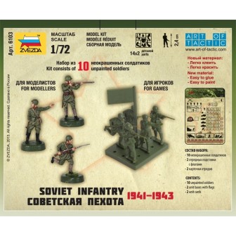 INFANTERIA SOVIETICA WWII ZVEZDA 6103 ESCALA 1/72