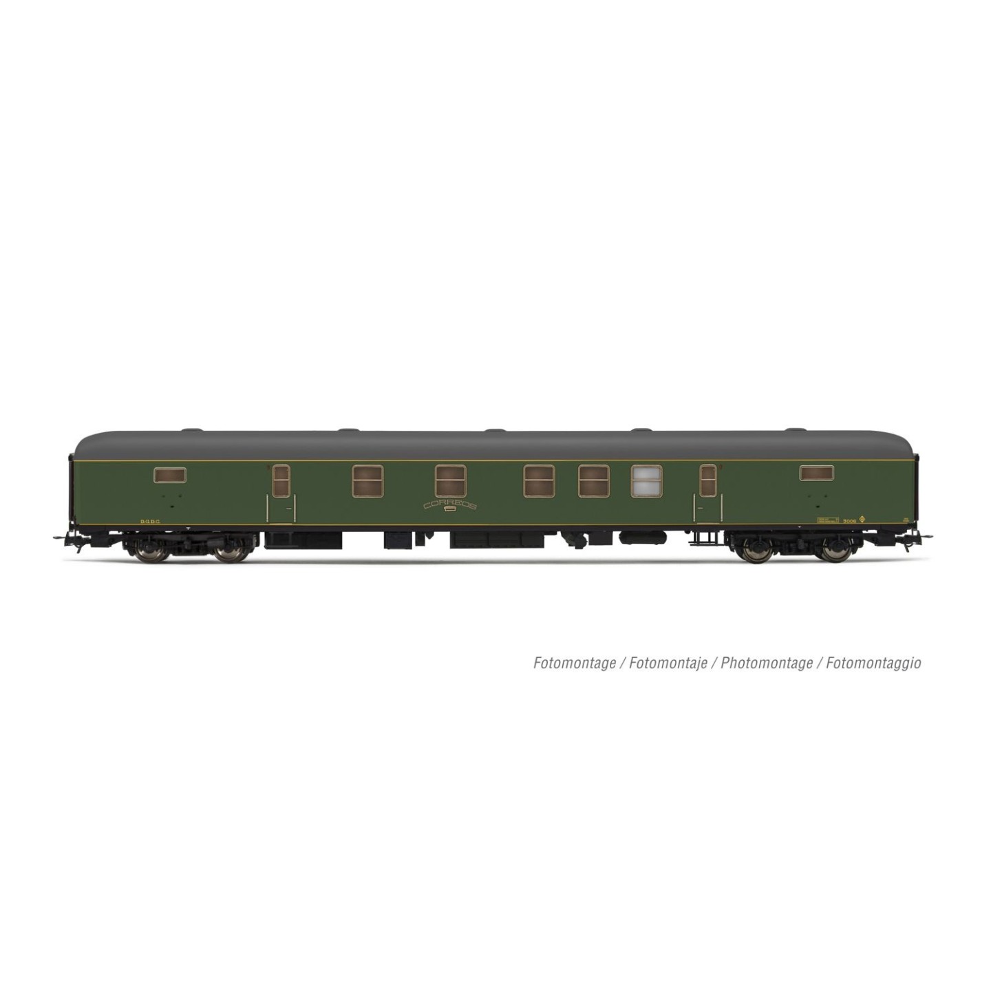 FURGON POSTAL DGDC-3000 ELECTROTREN HE4022 ESCALA H0