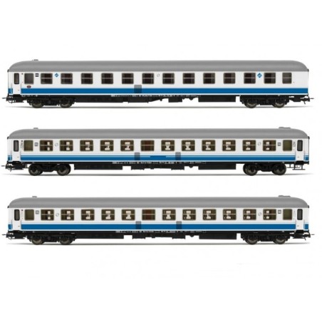 SET 3 COCHES CAMA ESTRELLA PICASO" "LARGO RECORRIDO" ELECTROTREN HE4019 ESCALA H0"