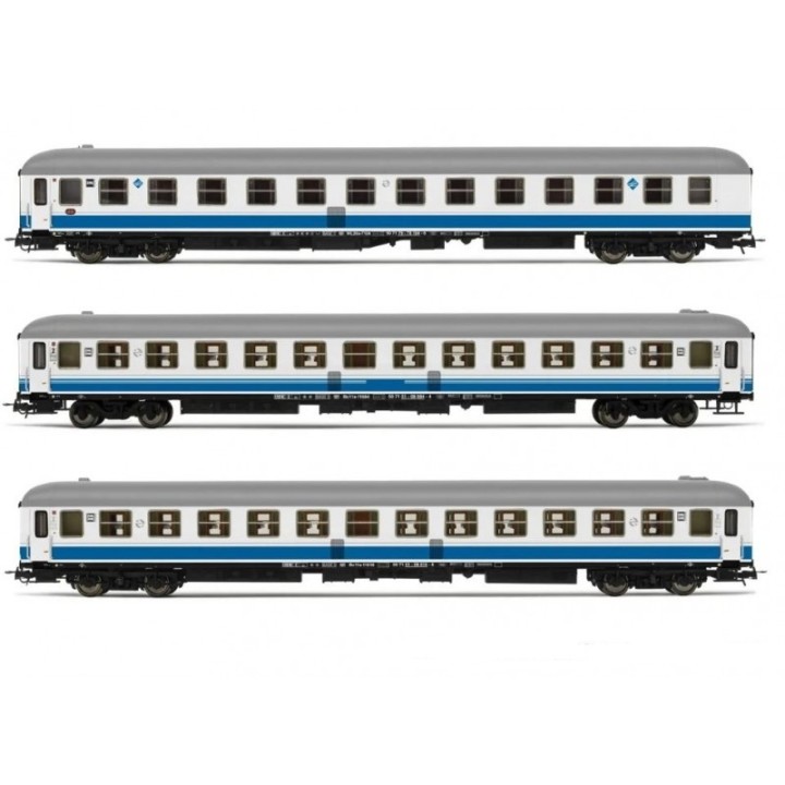 SET 3 COCHES CAMA ESTRELLA PICASO" "LARGO RECORRIDO" ELECTROTREN HE4019 ESCALA H0"