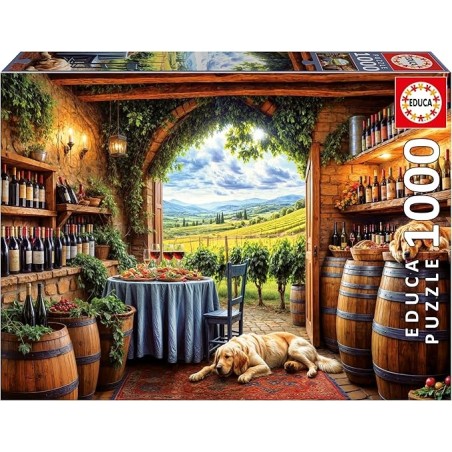 PUZZLE CANES ET VINUM 1000 PIEZAS EDUCA 20292