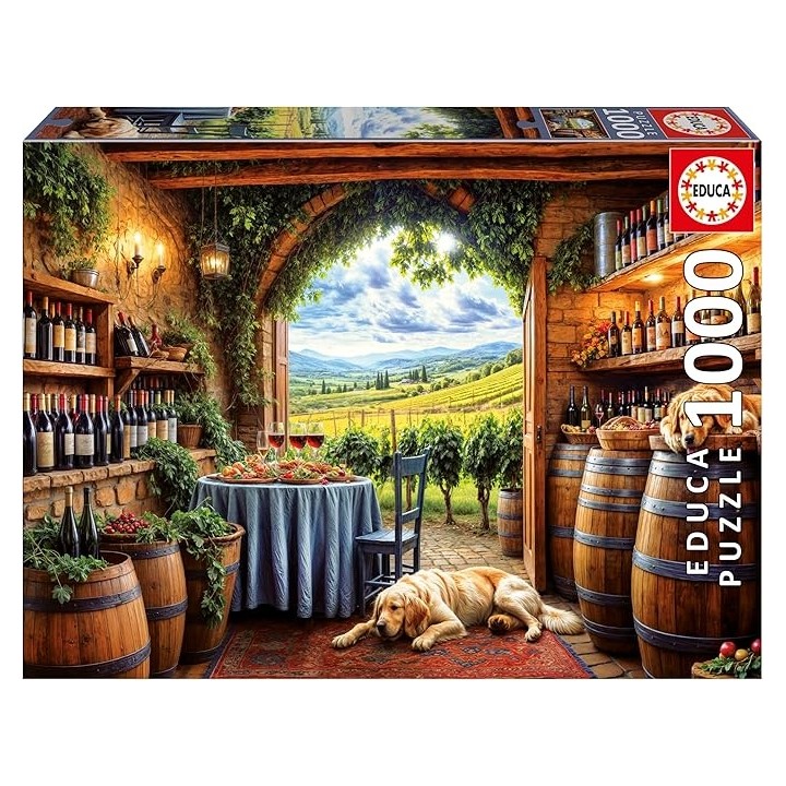PUZZLE CANES ET VINUM 1000 PIEZAS EDUCA 20292