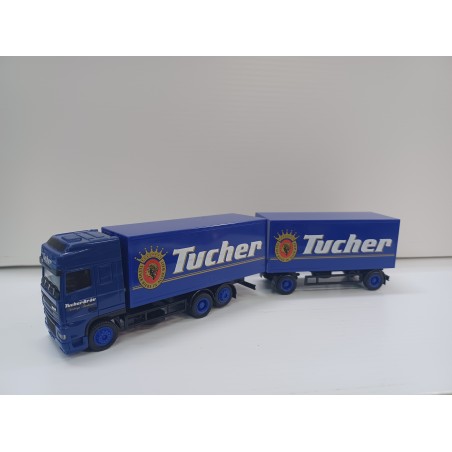 CAMION REMOLQUE TUCHER" HERPA 187848 ESCALA H0"