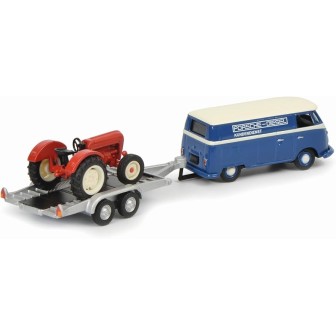 FURGONETA VW CON REMOLQUE Y TRACTOR SCHUCO H0