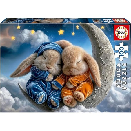 PUZZLE SUEÑOS DE CONEJITOS 100 PIEZAS EDUCA 20498