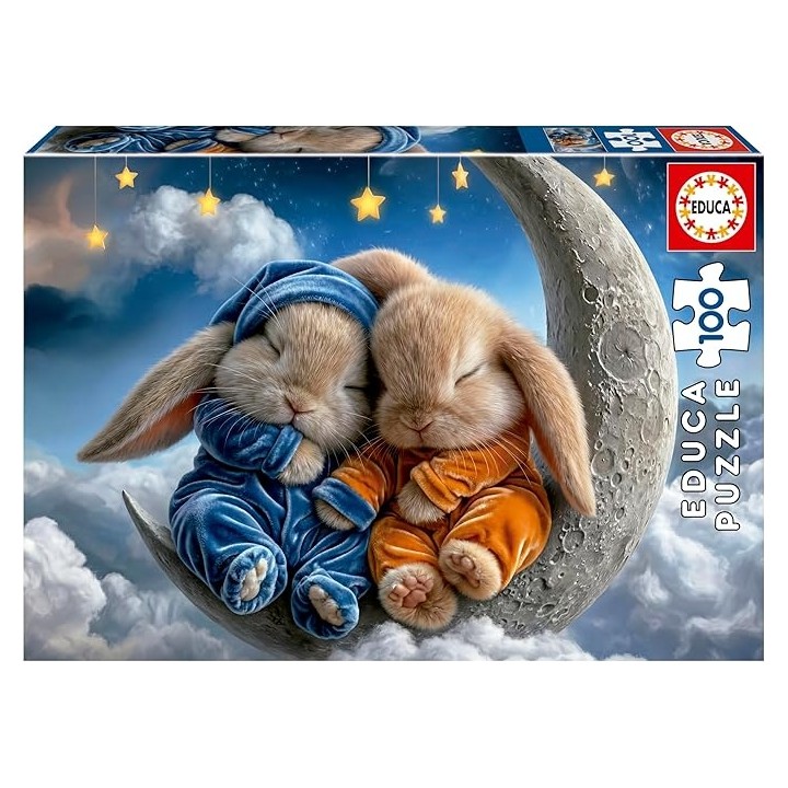 PUZZLE SUEÑOS DE CONEJITOS 100 PIEZAS EDUCA 20498