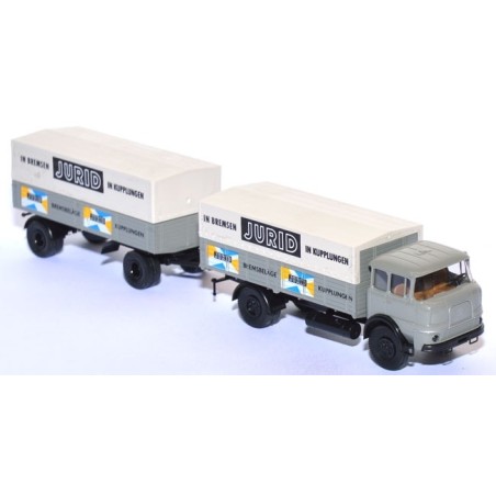 CAMION CON REMOLQUE JURID" BREKINA H0"