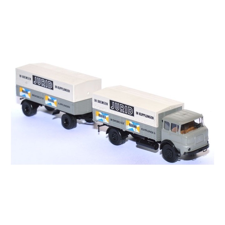 CAMION CON REMOLQUE JURID" BREKINA H0"