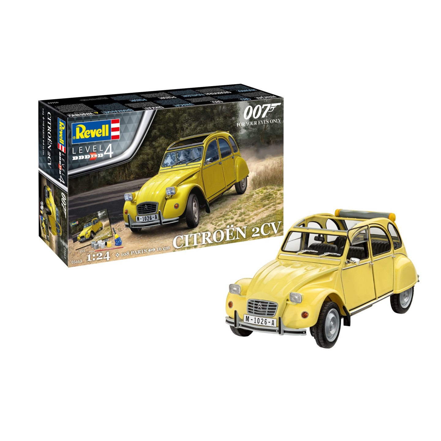 CITROËN 2CV AMARILLO JAMES BOND 007 REVELL 1/24