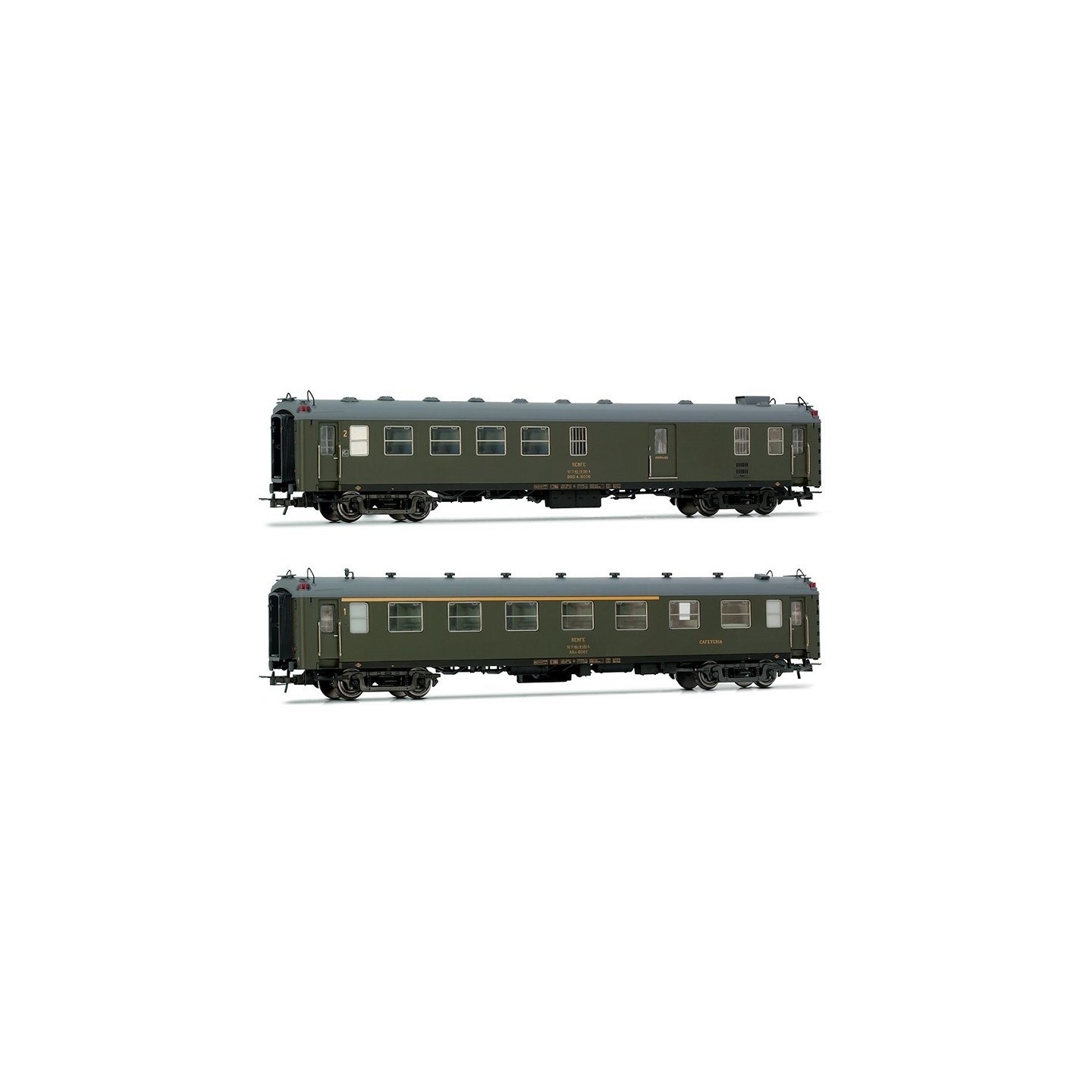 SET 2 COCHES 5000 RENFE ELECTROTREN HE4037 ESCALA H0