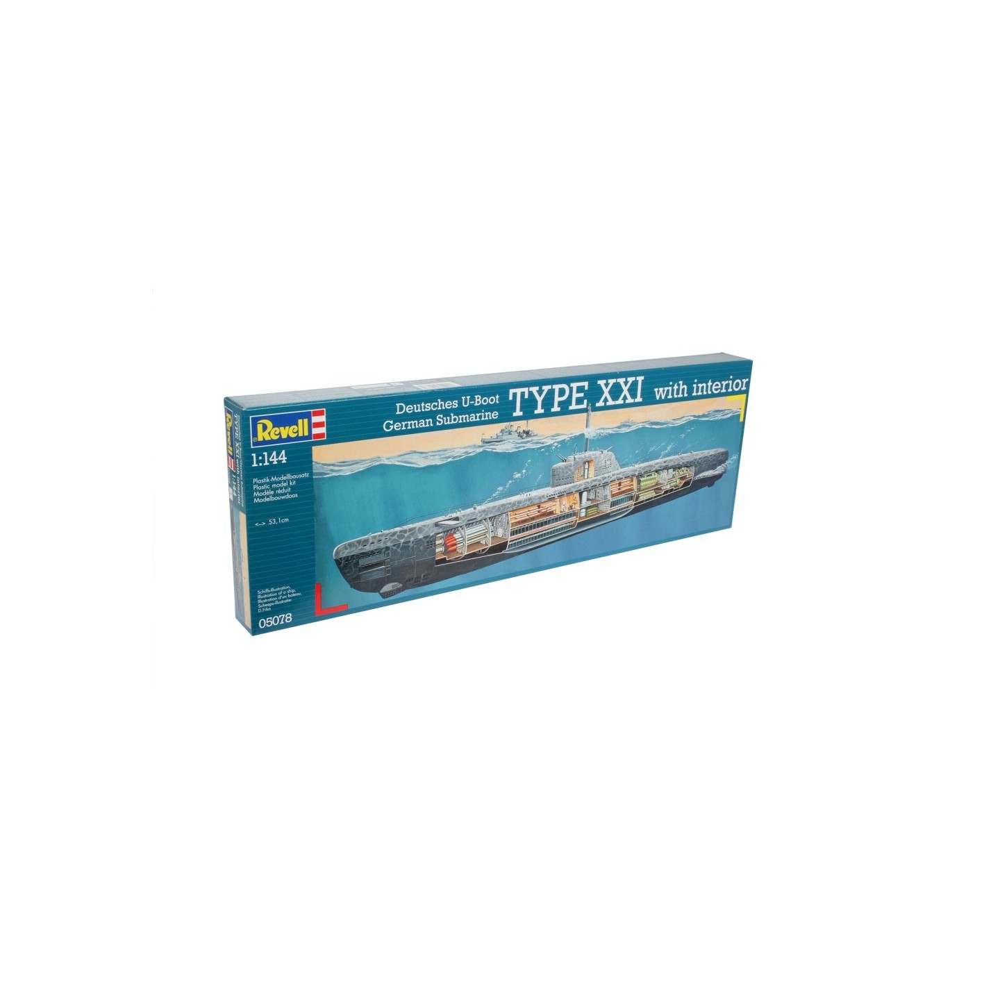 SUBMARINO ALEMAN TYPE XXI REVELL 1/144