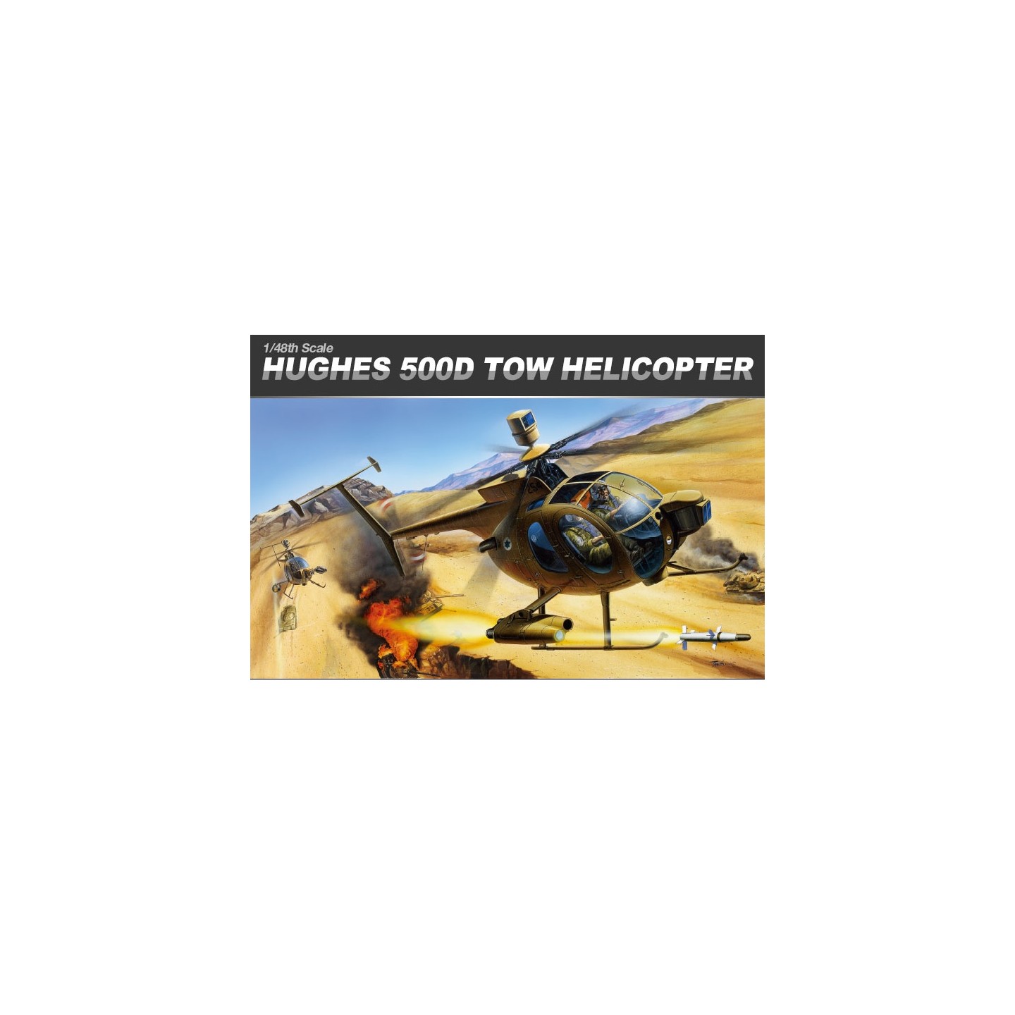 HELICOPTERO HUGHES 500D ACADEMY 1/48