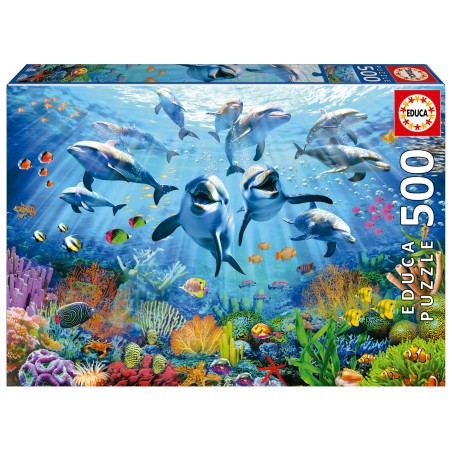 PUZZLE FIESTA BAJO DEL MAR 500 EDUCA 19901