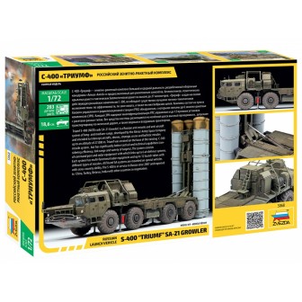 SISTEMA DE MISILES S-400 TRIUMF" ZVEZDA 1/72"