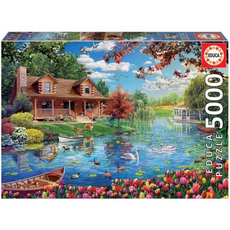 PUZZLE CASITA EN EL LAGO EDUCA 19056