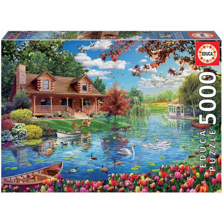 PUZZLE CASITA EN EL LAGO EDUCA 19056