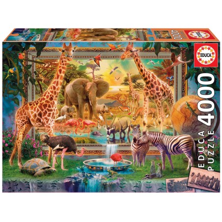 PUZZLE VOLVIENDO DE LA SABANA 4000 EDUCA 19285