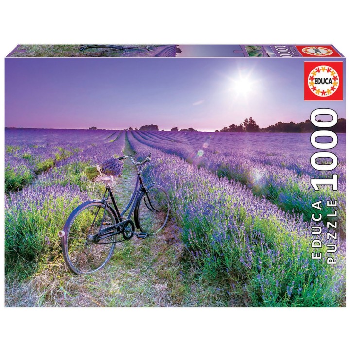 PUZZLE BICICLETA CAMPO LAVANDA 1000 EDUCA 19255