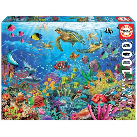 PUZZLE TORTUGAS EN EL PARAISO EDUCA 1000 19266
