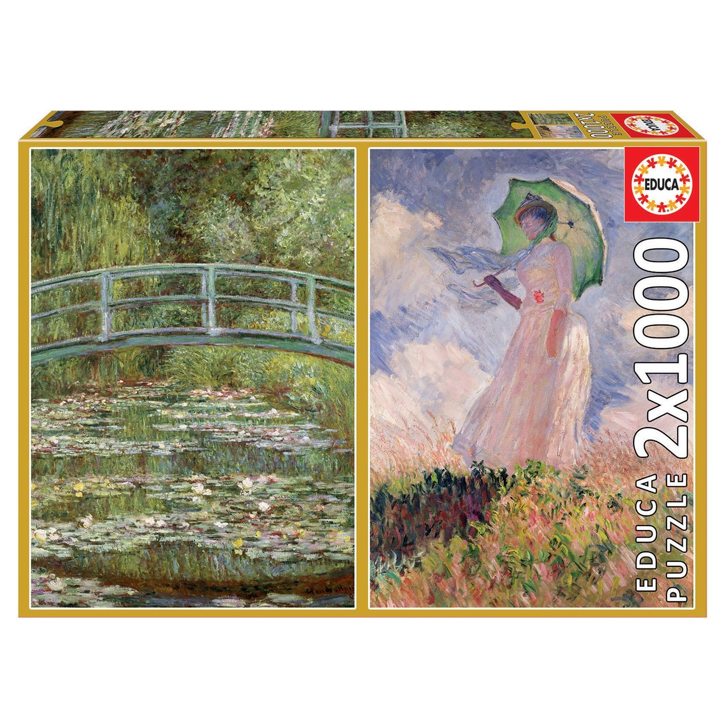 PUZZLECLAUDE MONET 2X1000 EDUCA 19270
