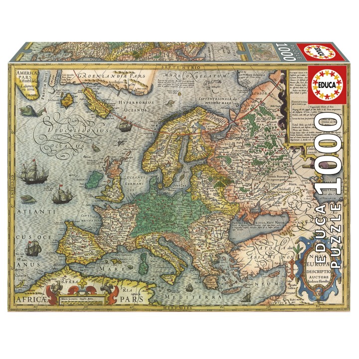 PUZZLE MAPA DE EUROPA 1000 EDUCA 19624