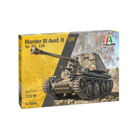 MARDER III Ausf. H Sd. Kfz 138 ITALERI 6566 ESCALA 1/35