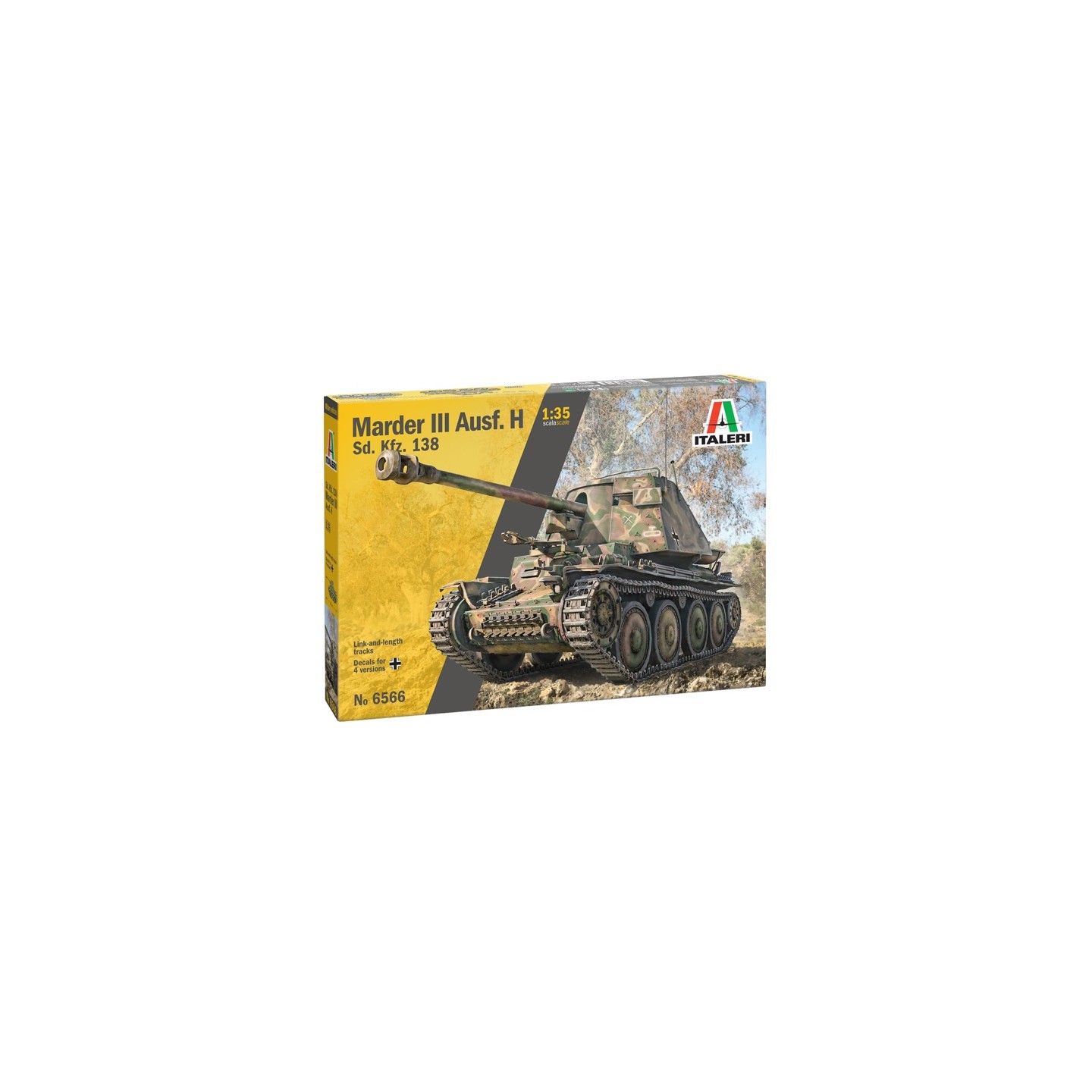 MARDER III Ausf. H Sd. Kfz 138 ITALERI 6566 ESCALA 1/35