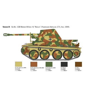 MARDER III Ausf. H Sd. Kfz 138 ITALERI 6566 ESCALA 1/35