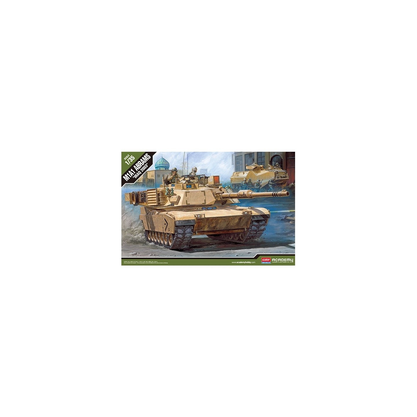 TANQUE M1A1 ABRAMS IRAQ 2003 ACADEMY 13202 ESCALA 1/35