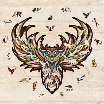 PUZZLE DE MADERA BUHO S
