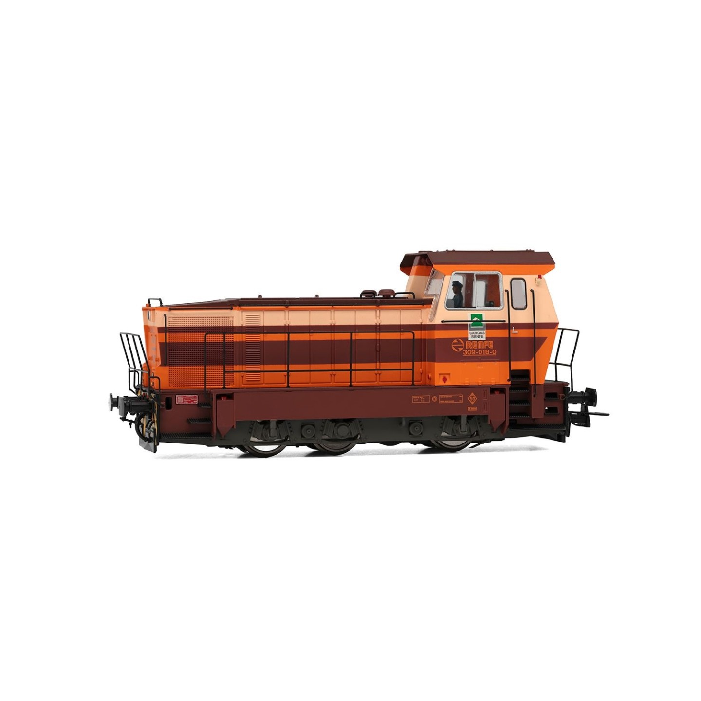 LOCOMOTORA DIÉSEL 309 ESTRELLA CARGA RENFE CON SONIDO ELECTROTREN HE2013S ESCALA H0