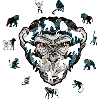 PUZZLE DE MADERA CHIMPANCE S