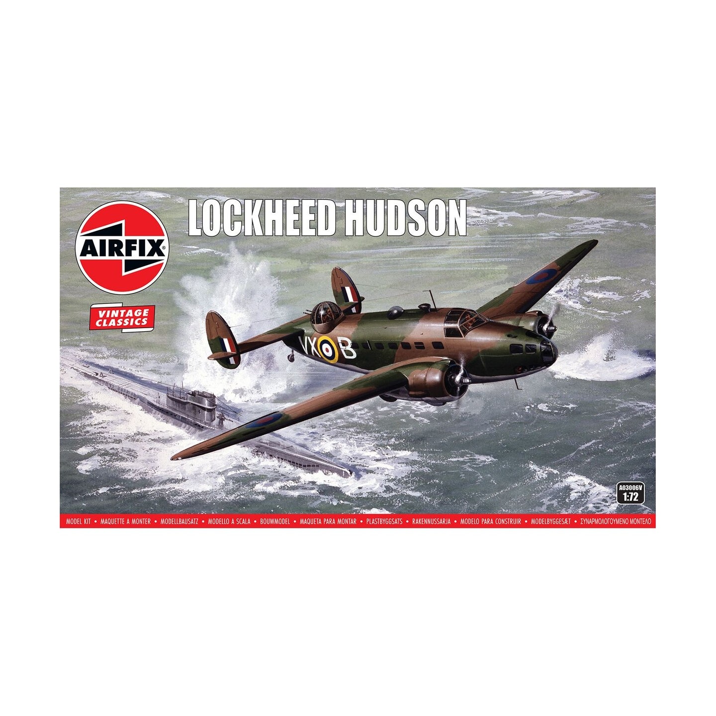 BOMBARDERO BRITANICO LOCKHEED HUDSON AIRFIX A03006V ESCALA 1/72
