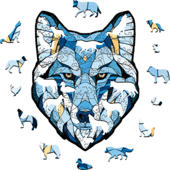 PUZZLE DE MADERA LOBO S
