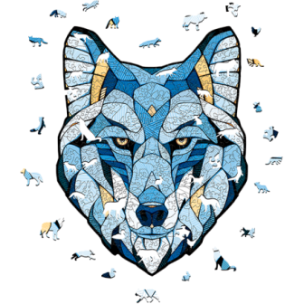 PUZZLE DE MADERA LOBO L