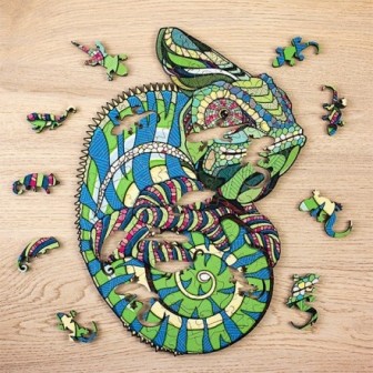 PUZZLE DE MADERA CAMALEON S