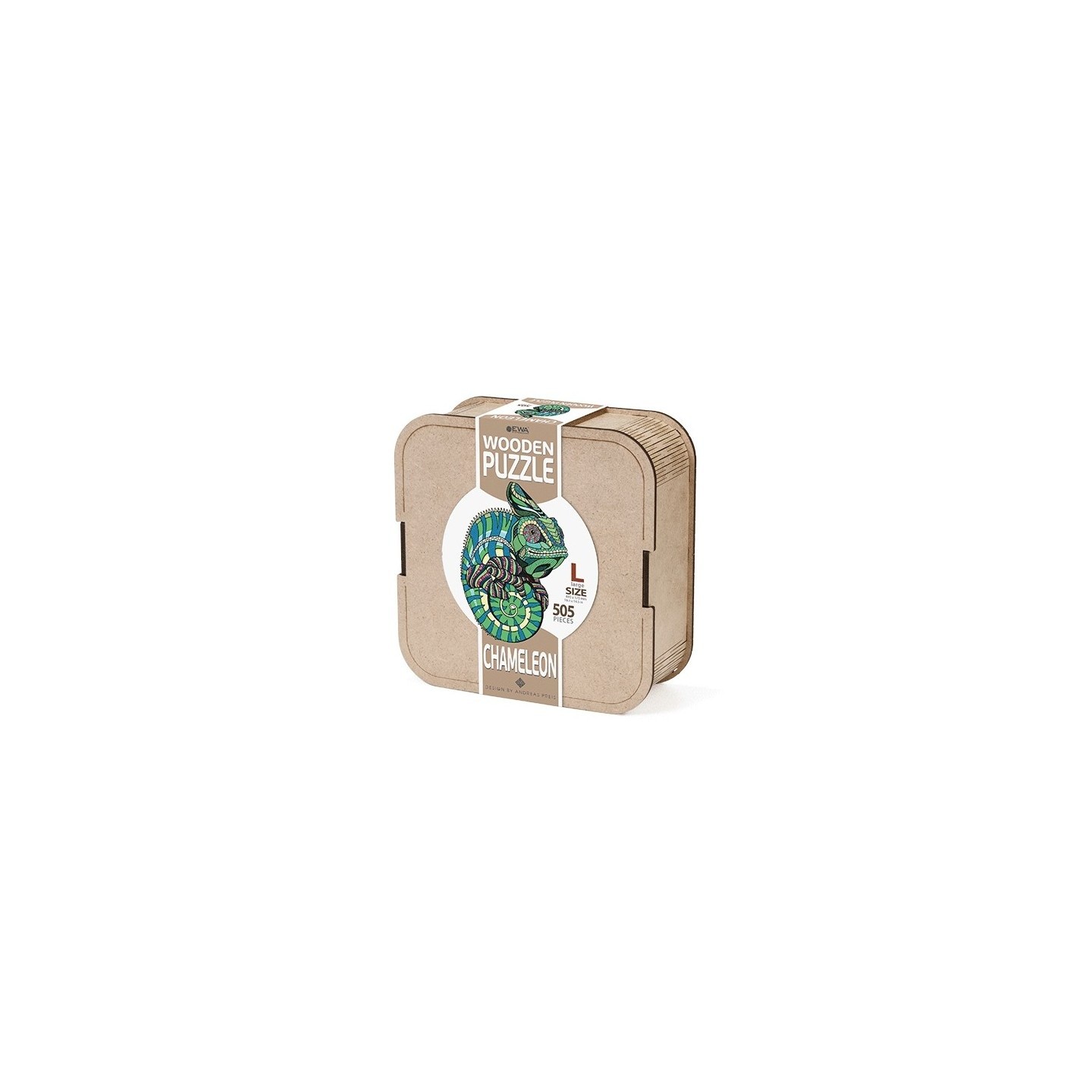 PUZZLE DE MADERA CAMALEON L