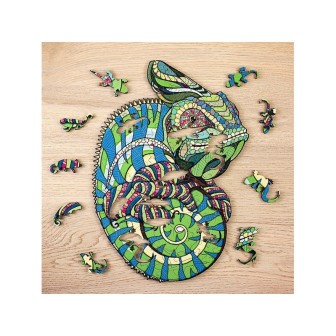 PUZZLE DE MADERA CAMALEON L