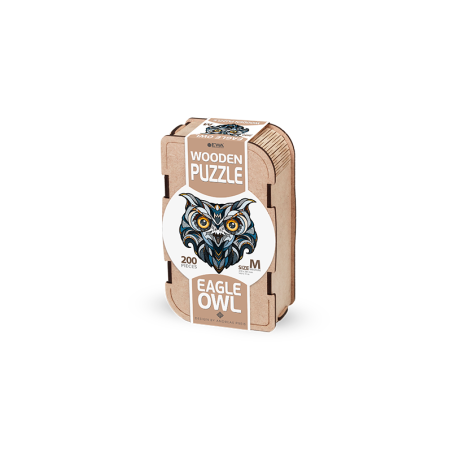 PUZZLE DE MADERA BUHO REAL  M
