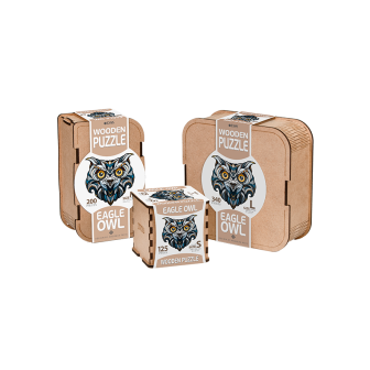 PUZZLE DE MADERA BUHO REAL  M